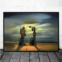 Garsūs siurrealizmo drobės paveikslai, autorius Salvadoro Dali Sienų meno plakatai ir spaudiniai Sienų paveikslai, skirti gyvenamojo kambario namų dekoravimui 60x80cm No Framed