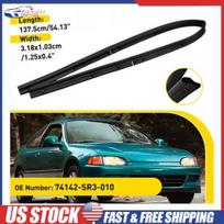 Hood Seal Gasket Rubber Replacement For Honda Civic EG 1992-1995 74142-SR3-010 black