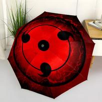 Naruto Sharingan Simbolio Lipdukas Nešiojamojo Kompiuterio Automobilio Langas Bamperis Vinilinė Dekoracija Skėtis, Nešiojamas 3 lankstų Kompaktiškas Skėtis Vyrams ir Moterims,S70 red