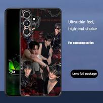 Žvaigždė S-Daina K-Kang telefono dėklas Samsung Galaxy S25 S24 S23 S22 S21 S20 Plus Ultra Note20 minkštas juodas Galaxy S25 FE black