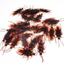 10Pcs Prank Fake Roaches Model Simulation Rubber Cockroach Bug Toy Funny Trick Joke Toys Plastic Bugs Gift For Kids Creepy Decor 10pcs brown