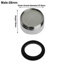 16-28mm Tap Aerator Faucet Male Female Nozzle Spout End Diffuser Filter Bathroom Kitchen Filter Faucet Accessories Bubbler gray