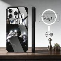 999 Juice W-WRLD dėklas telefonui iPhone17,16,15,14,13,12,11 Plus,Pro Magnetinis su Magsafe Belaidžiu įkrovimu iPhone17 white