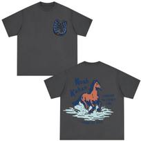 Noah Kahan The Great Divide Tour 2026 Graphic Tshirt Unisex Unisex Fashion Tshirt Shortsleeved Casual Cotton Hiphop Tshirts M blue
