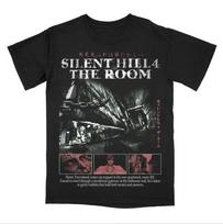 Silent Hill 4 The Room Graphic Tee, Retro Horror Game and kids tshirt 130 gray