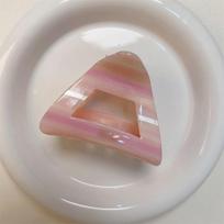 Hollow Middle Shark Clip Small Grab Clip Acetate Hair Claw Fashion Triangle Claw Clip  Photograph rožinė