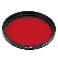 Camera Waterproof Filter Full Red Lens Filter Optical Glass for   Camera Lens black