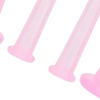 4PCS Vacuum Suction Massage Cup Liquid Silicone Facial Cupping Set for Adults Home Use Pink white