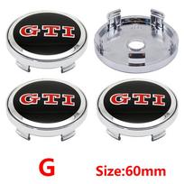 4Pcs 60mm Car Wheel Center Hub Cap Badge Emblem Sticker for VW Volkswagen Golf 4 5 6 7 Passat C1 B5 B6 B7 Polo Tiguan Jetta GTI  T5