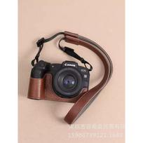 Canon EOS R8 RP Camera Half Case PU Leather Protective Sleeve With Strap Travel Daily Use Coffee with Strap