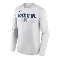Nike Dri-Fit College Butler University 2026 Player Bench Crew Neck Long Sleeve T-Shirt Men T-Shirt M22284P870BUUN-WHT L white