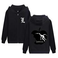 Death Note Zipper Hoodie for Men & Women - Autumn/Winter Outerwear XS black