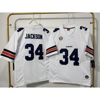 Auburn Tigers College Football Jersey Men Women Fan Apparel Cotton Blend Team Sport Shirt White - Size 34 gray