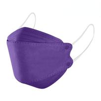 10-200 vnt Vaikiška lauko kaukė, apsauganti nuo lašelių ir miglos susidarymo, žuvies neaustinė veido kaukė vaikams, tušas 10PCS tamsiai violetine spalva