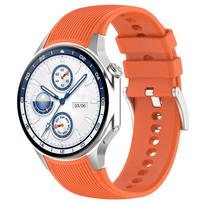 Oficialus silikoninis dirželis OPPO Watch X X2 Sportui, be tarpų, apyrankė, riešo dirželis OnePlus Watch 3/2/2R, dirželio priedai For Oppo Watch X oranžinė