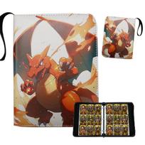 Stebuklingas kūdikio kortelių albumas: Didelės talpos žaidimų ir „Pokémon“ kortelių kolekcija, 4 skyrelių / 9 skyrelių variantai Four-Grid + 50 Transparent Pages [400 Slots]