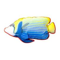 Cat Catnip Fish Toy Angelfish Shape Cat Chew Toy Interactive Entertainment Toy with Bell for Indoor Kittens Relieves Boredom Anxiety Destructive įvairiaspalvis