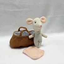 Xmas mouse family dollhouse cute stuffed animal dolls kids christmas presents soft mouse plush toys High quality box doll