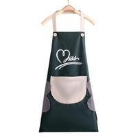 Kitchen Apron Lightweight Anti-Splash Practical Waterproof Kitchen Apron for Cooking žalia