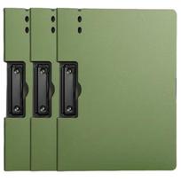 Office File Organiser Binder Punchless with Spring Action Clamp, Folder with Double Side Clasps armijos žalia spalva