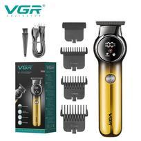 Original VGR V-989 Men's Oil Head Clipper Hair Clipper Gradient Color Body Hair Trimmer USB Charging with LED Digital Display Cordless Home Shaver auksas