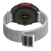 QuickFit 26mm 22mm Nylon Loop Strap For Garmin Fenix 8pro/Tactix 8 Ocean Band For Fenix E 7 7X 6 6X 5X/Epix/Instinct 3 Bracelet QuickFit 26mm gray