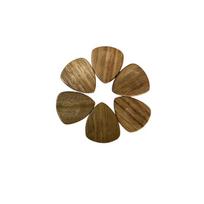 Solid Wood Guitar Pick - Acoustic & Electric Guitar Accessory brown