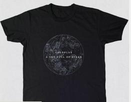 COLDPLAY A Sky Full of Stars Unisex Black T-shirt Size S-5XL L black