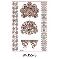 2022 Mehndi Henna Sticker Tattoo Floral Henna  White Red Hand Tattoo Maker for Women gray