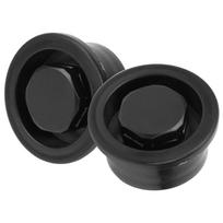 2Pcs PVC Surfboard Paddle Board Vent Hole Automatic Breathing Waterproof Accessoryblack black