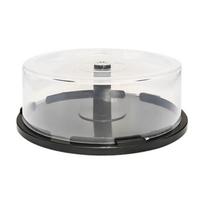 Holds 25 Discs CD Storage Case Portable Bucket Design Disc Container  Data Disc Organize gray
