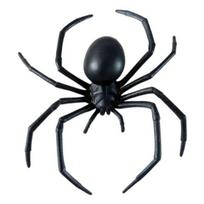 Decorative Spiders for Pumpkin Scenes Halloween Hanging Decorations, Plastic Fake Spider Props, Scary Gift Enthusiasts Ornaments Outdoor Tree A black