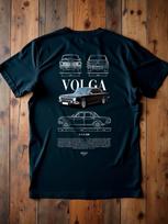 Marškinėliai su Volga 24 spaudiniu XL black