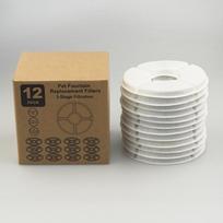 Pet Water Fountain Filter 12PCS Round Activated Carbon Replacement Filter Cotton balta