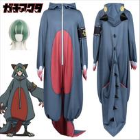 GACHIAKUTA Guita Riyo Rudo Cosplay Kostiumas Mėlynas Kombinezonas Pižama Anime Kasdienis Drabužis Helovino Siuvinėjimas Viršutinė Liemenė Trumpų Plaukų Perukų Rinkinys M rožinė