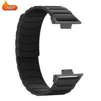 Magnetinis silikoninis dirželis Redmi Watch 6 5 Watch 4 Sportinis dirželis Mi Band 9Pro 8Pro Apyrankės Priedai Kvėpuojanti Redmi Watch 5 4 black