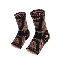 Copper-Infused Knit Elastic Ankle Brace for Sprain Protection and Warmth - Ideal for Men and Women in Running.