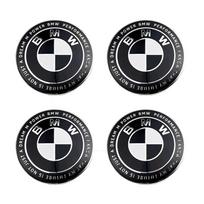 4Pc 68mm 56mm Wheel Center Caps Emblem Badge 50th Anniversary For BMW E39 E46 E90 E60 AD46 E87 E53 F10 F20 F30 M X3 X5 X6 Accessories 4pcs 56mm