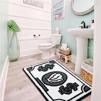 Dollar Bill Shape Area Rug Fun Money Pattern Floor Mat Non Slip Soft Plush Carpet for Bedroom Living Room Entrance 80×120cm