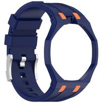 Sportiškas silikoninis dirželis Swatch Royal Pop, minkštas ir patogus (12 valandos padėtis) blue
