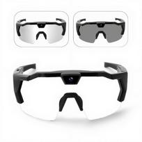 4K HD Action Camera Sunglasses Anti-Glare Lens Video Recording Glasses Smart Glasses  Bicycle Transparent– Model B