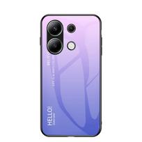Gradiento grūdinto stiklo dėklas, skirtas Xiaomi Redmi 9 A3 10 11 12 Pro Plus 5G 13T A2 9T 9C 13C 14C Poco X5 X3 C75 F6 X6 M6 F5 C65 14T 10T 11T 13 Lite dangtelis Redmi Note 13 Pro 5G white