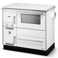 Krosnelė-viryklė ALFA-PLAM ALFA TERM 20 su vandens kontūru (22,9 kW) Balta · Kairėje