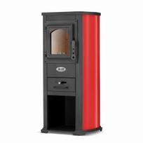 Krosnelė-viryklė BLIST EKONOMIK LUX / BERNA LUX (6,6 kW) Raudona