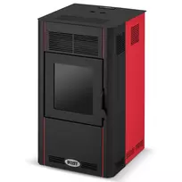 Granulinė krosnelė BLIST OPTIMA 10 (10 kW) Raudona