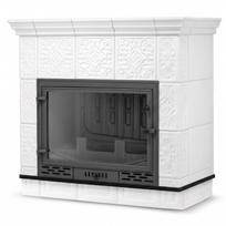 Koklinis židinys MALLORCA su vandens kontūru – FERGUSS FGS-LUX20 (16,2 kW) Balta