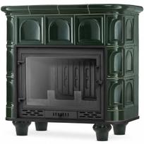 Koklinis židinys FLORENCJA su vandens kontūru – FERGUSS FGS-LUX20 (16,2 kW) Žalia