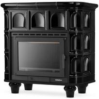 Koklinis židinys FLORENCJA – FERGUSS FGS-LUX18 (11,7 kW) Juoda
