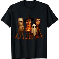 Funny Tung Tung Tung Sahur Cartoon Characters Halloween T-Shirt XXXXXL juoda