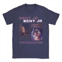 Vintage T Shirt Beach New Beny Jr Singer 1998 Trending T-Shirts  Cotton Tshirt for Man Awesome Big Size Short Sleeve Summer Tees XXXL tamsiai mėlyna spalva